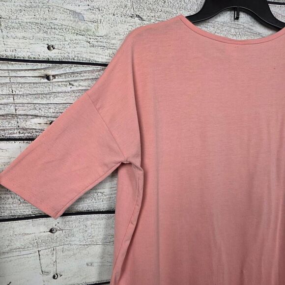 LuLaRoe XS Simply Comfortable Pink Tunic Tee - Picture 5 of 8